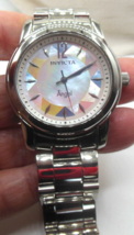 Invicta Angel Ladies Mother-Of-Pearl Stainless Steel Watch Stainless Steel 12626 - £118.27 GBP