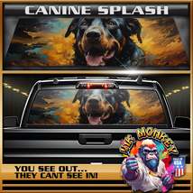 Canine Splash - Truck Back Window Graphics - Customizable - £46.19 GBP+