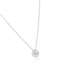 Plated Sterling Silver Round 6.5mm Cubic Zirconia - £57.52 GBP