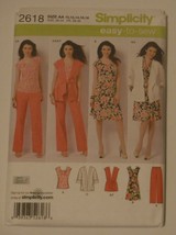 Simplicity Sewing Pattern # 2648 Misses Womens Pants Jacket or Vest Scar... - $4.99