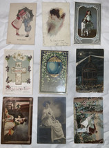 Antique Postcards Lot Of 9 Early 1900s Condition Varies #A2 - $14.84