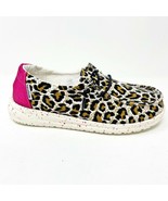 Hey Dude Wendy Cheetah Youth Slip On Walking Comfort Shoes - £31.92 GBP