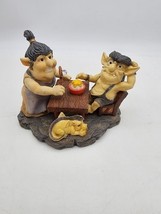 world of krystonia Figure Couple Of Trolls Eating - €77,53 EUR