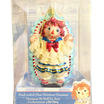 Kurt S. Adler Ornament Raggedy Ann Blown Glass Christmas Hand Painted NEW 5.25&quot; - £24.08 GBP