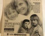 Disappearance Of Vonnie Tv Movie Print Ad Vintage Ann Jillian Joe Penny ... - $5.93