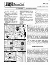 Delta Rockwell SASH AND CABINET CUTTERS PM-1529 Instructions - £15.23 GBP