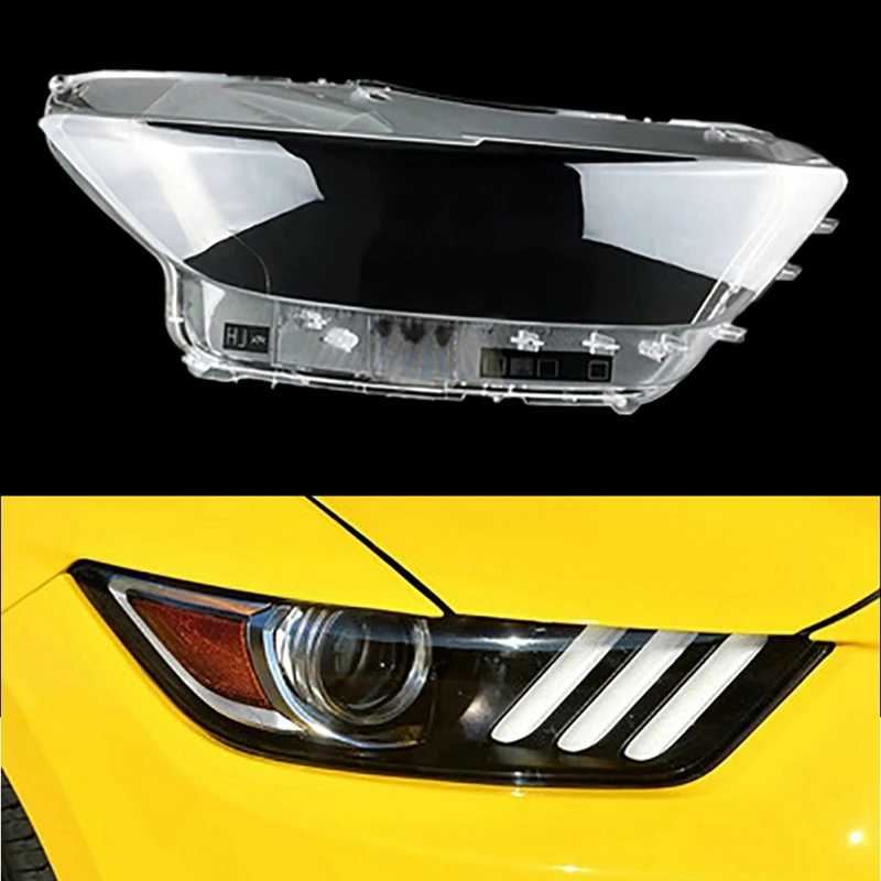 Head Light Lamp Lens Housing Headlight Lamp Shell For Ford Mustang 2014-2017 - £81.96 GBP+