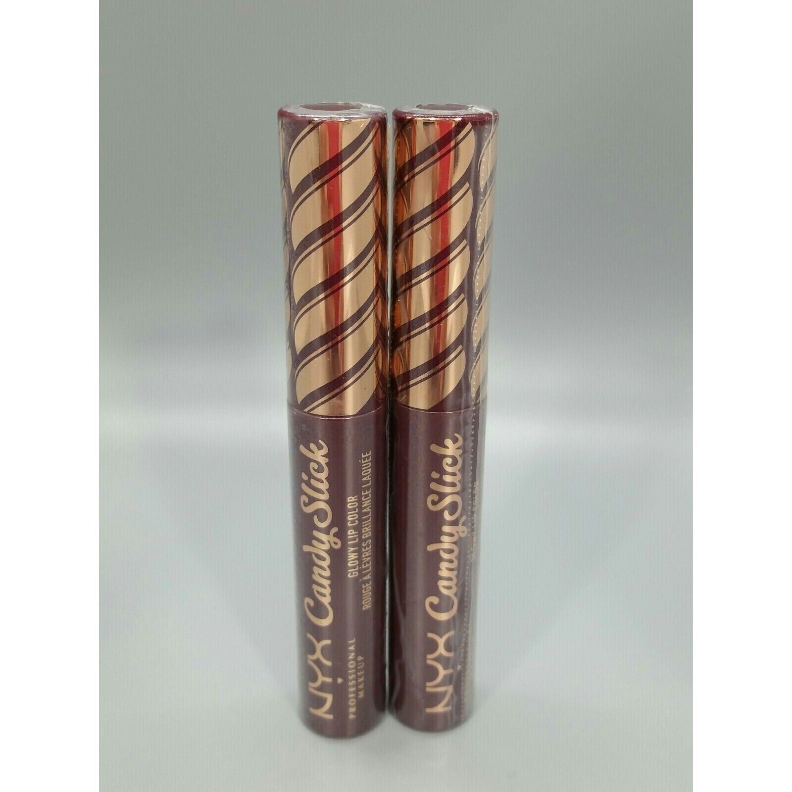 Primary image for 2X NYX Candy Slick Glowy Lip Color - Color #08 Cherry Cola