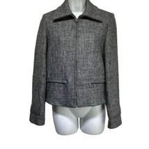 united colors of benetton zip gray knit blazer Italy Size M (38) - $24.73