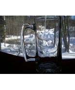 Beer Mug 20 oz Thick Heavy Glass Stein Dart Pattern - $65.52 MXN