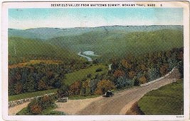 Postcard Deerfield Valley From Whitcomb Summit Mohawk Trail Massachusetts - £3.18 GBP