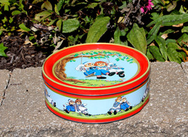 Vtg 1987 Raggedy Ann &amp; Andy Parco Foods Cookie Brownie Tin Container Mac... - £6.12 GBP