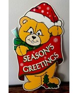Vintage Holiday Bear Lawn Stake Christmas Decor 26” Yard Art Impact Plas... - $34.95