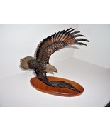 American Eagle Bronze Sculpture  Wooden Base - $275.00
