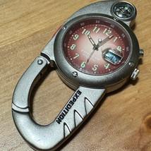 Timex Expedition Pocket Watch Men 30m Silver Purple Snap-on Quartz New B... - $47.49