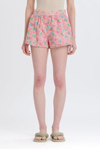 Something Navy Floral Tie Waist Shorts Pink/ Floral - $28.75 CAD