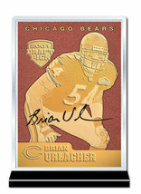 2001 Brian Urlacher Chicago Bears Draft Pick Bears Feel The Game 23K Gold Rookie - £10.10 GBP