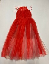 ASOS Design Premium Halter Tulle Godet Midi Dress in Pink UK 10 (exp144) - £18.63 GBP
