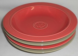 Set (4) Dansk Craftmark Pattern Red - Green Rim Soup Bowls Made In Portugal - £31.27 GBP