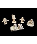 Dept 56 Snowbabies Pewter Miniature Figurine Lot of 6 Penguins Christmas... - €25,43 EUR
