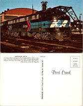 Train Railroad Amtrak 4316 Pennsylvania EMD E8 Chicago Illinois 1971 Postcard - £7.42 GBP