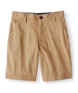 Wonder Nation Boys Flat Front Shorts Size 12 Beige School Uniform Approv... - $284.26 MXN