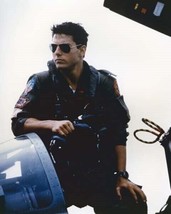 Tom Cruise as Maverick posing on jet in sunglasses 1985 Top Gun 8x10 rea... - $10.99