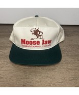 Moose Jaw Canada Adjustable Beige and Green Moose Cap, Hat Saskatchewan - $20.00