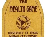 Play the Health Game 1920&#39;s Milk Bottle Shaped Paper Record University o... - £38.88 GBP