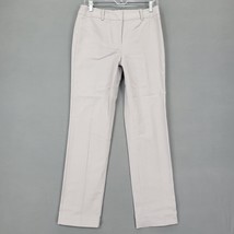Liz Claiborne Women Pants Size 4 Gray Stretch Classic Audra Straight Trouser Zip - £12.30 GBP