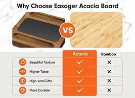 Acacia Cheese Board and Knife Set - 28&quot; × 11&quot; Extra Large Charcuterie Bo... - $98.95