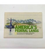 VGC 29x42.5 inch America’s Federal Lands Map National Geographic Septemb... - $145.47 MXN