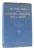 Leland M. Goodrich, Anne P. Simons The United Nations And The Maintenance Of Int - £67.49 GBP