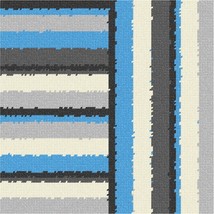 Pepita needlepoint kit: Grey Collection Stripes 3, 10&quot; x 10&quot; - £61.13 GBP+