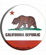 California State Flag Novelty Metal Mini Circle Magnet CM-104 - €11,05 EUR