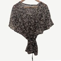 Converse One Star, Sheer Kimono Style, Belted, Black &amp; Gray, Size M - $8.99