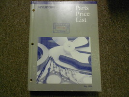 1998 Hyundai Parts Price List Manual July Tiburon Elantra Factory OEM Bo... - $8.90