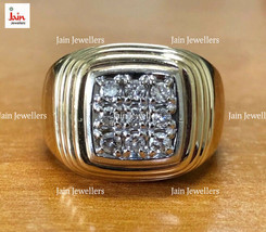 2.60 - 2.80 Ct I-J/VS1 Real Natural Certified Diamonds Men&#39;S Ring 18Kt  Gold - £3,410.06 GBP+