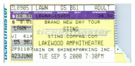 Sting Concert Ticket Stub Septembre 5 2000 Atlanta Géorgie - $34.63