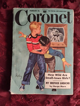 CORONET February 1951 GROUCHO HARPO MARX 50s TV SHOWS Great COMPOSERS - $16.20