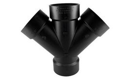 Charlotte Pipe Schedule 40 3 in. Hub x 3 in. Dia. Hub ABS Double Wye - $50.02 CAD