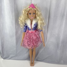 2013 Mattel Large 28” Tall Collectible My Size Barbie Doll Pink Dress - $61.82