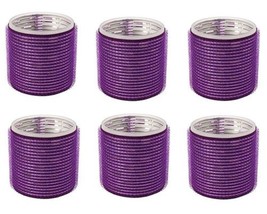 Ricky Care Purple Self Hold Rollers ,Hair curls- 6PC- New Dvd - $6.79
