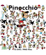 73 Cartoon Pinocchio Files SVG / PNG - $65.61 MXN