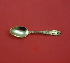 Lily by Frank Whiting Sterling Silver Teaspoon Vermeil 6&quot; Flatware Heirloom Gold - £62.43 GBP