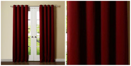 100% Thermal Blackout Window Curtains - 84" Standard - Burgundy - P02 - £36.02 GBP