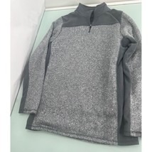 Champion Boys Pullover Fleece Gray Mock Neck 1/4 Zip Sweater XL 16-18 - £5.50 GBP