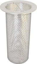 8&quot; Tall, 4&quot; Commercial Floor Drain Strainer With Perforations In Stainless - £120.17 GBP