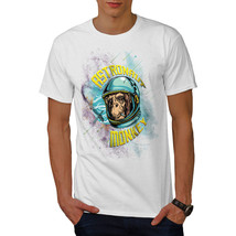 Wellcoda Astronaut Monkey Space Mens T-shirt, Ape Graphic Design Printed... - $18.61+