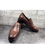 Johnston &amp; Murphy XC4 Penny Loafers Men 13M Shoes Brown Leather Moc Toe ... - $51.36 CAD